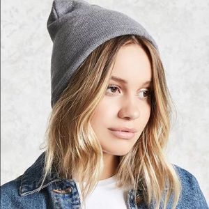 Classic Grey Knit Beanie